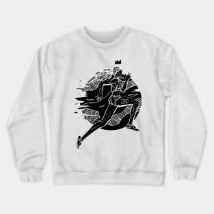 Chalk No 1 Track and Field Runner Crewneck Sweatshirt